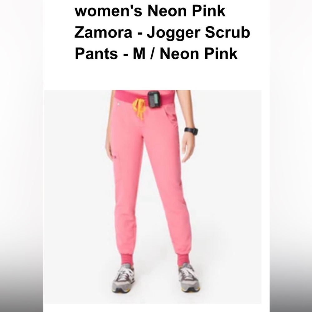 Figs Zamora jogger pants in M Neon pink